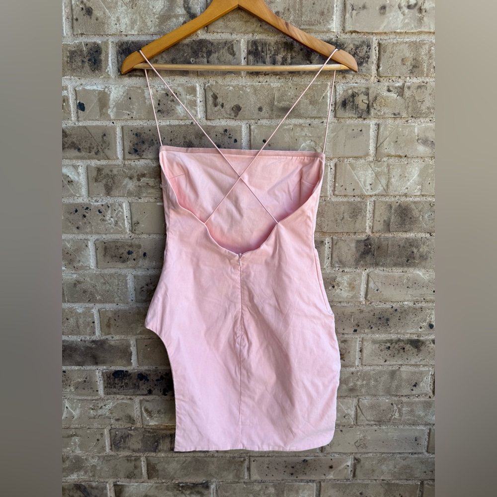 Oh Polly Spaghetti Strap Light Pink Dress Sz 6 - Picture 5 of 10